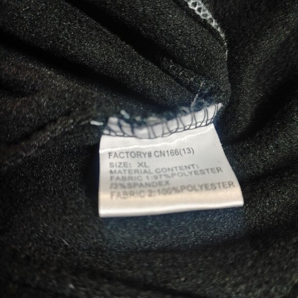 HQ Issue Tactical Performance Pullover Shirt XL Black Long Sleeve Spandex Blend - Picture 12 of 15